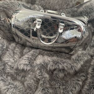 Gucci Silver Travel Bag